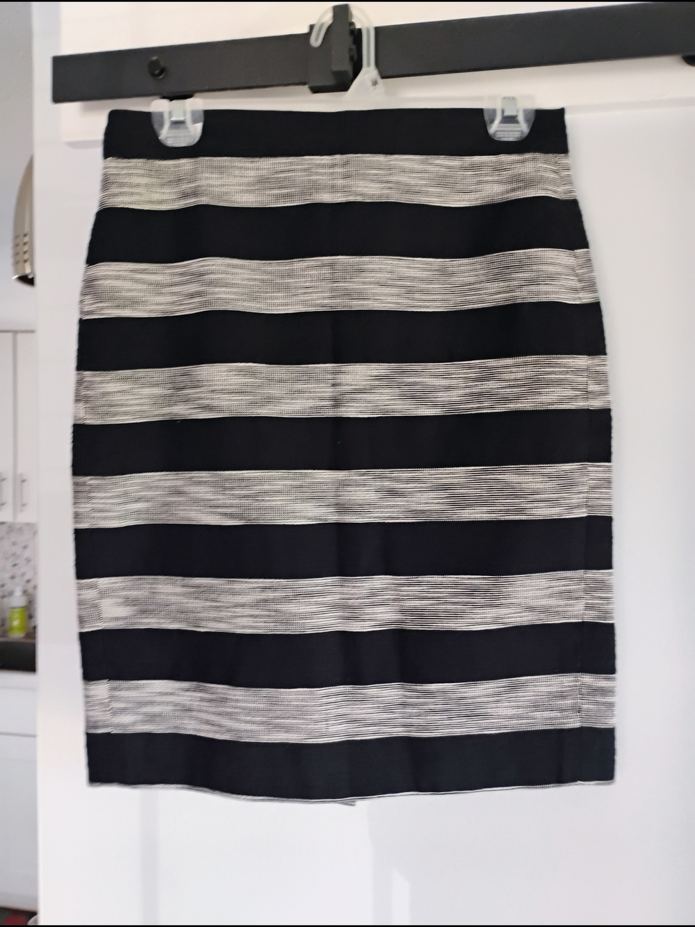 J. Crew Black and White Pencil Skirt
